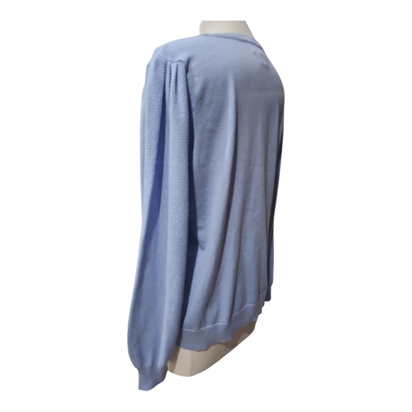 Calvin Klein Light Blue Crewneck Pullover Sweater Women’s Size Large - Picture 7 of 11
